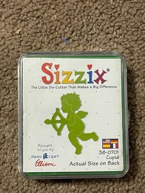 Sizzix Originals Small Green Die in the Cupid design (#38-0701)